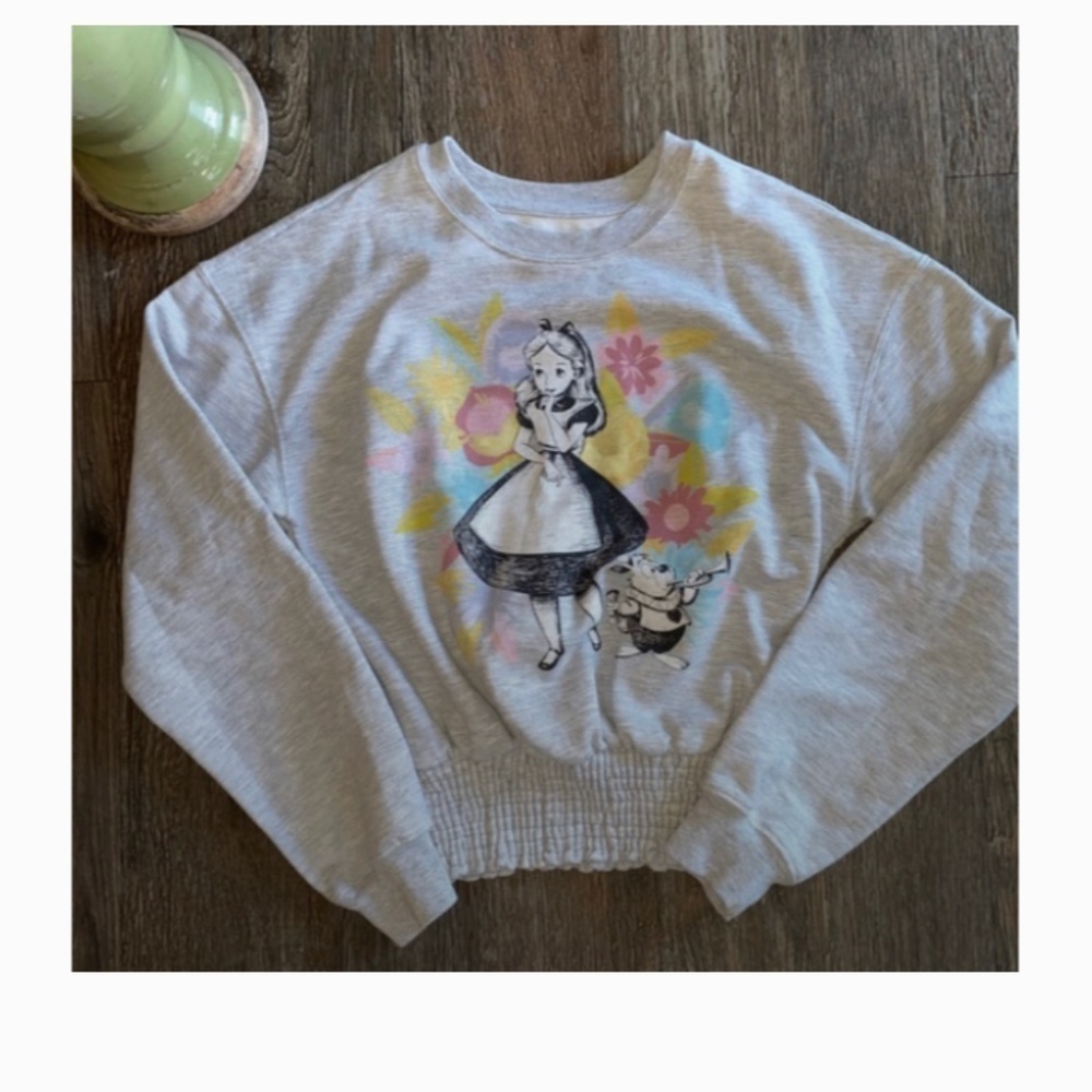 Ladies size small Disney Alice in Wonderland crew with 2 free bonus shirts